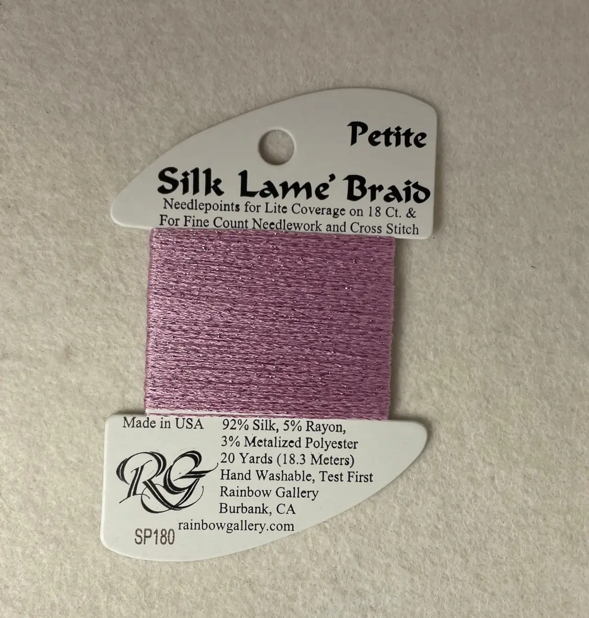 Petite Silk Lame Braid Sp180 Lilac Chiffon 1