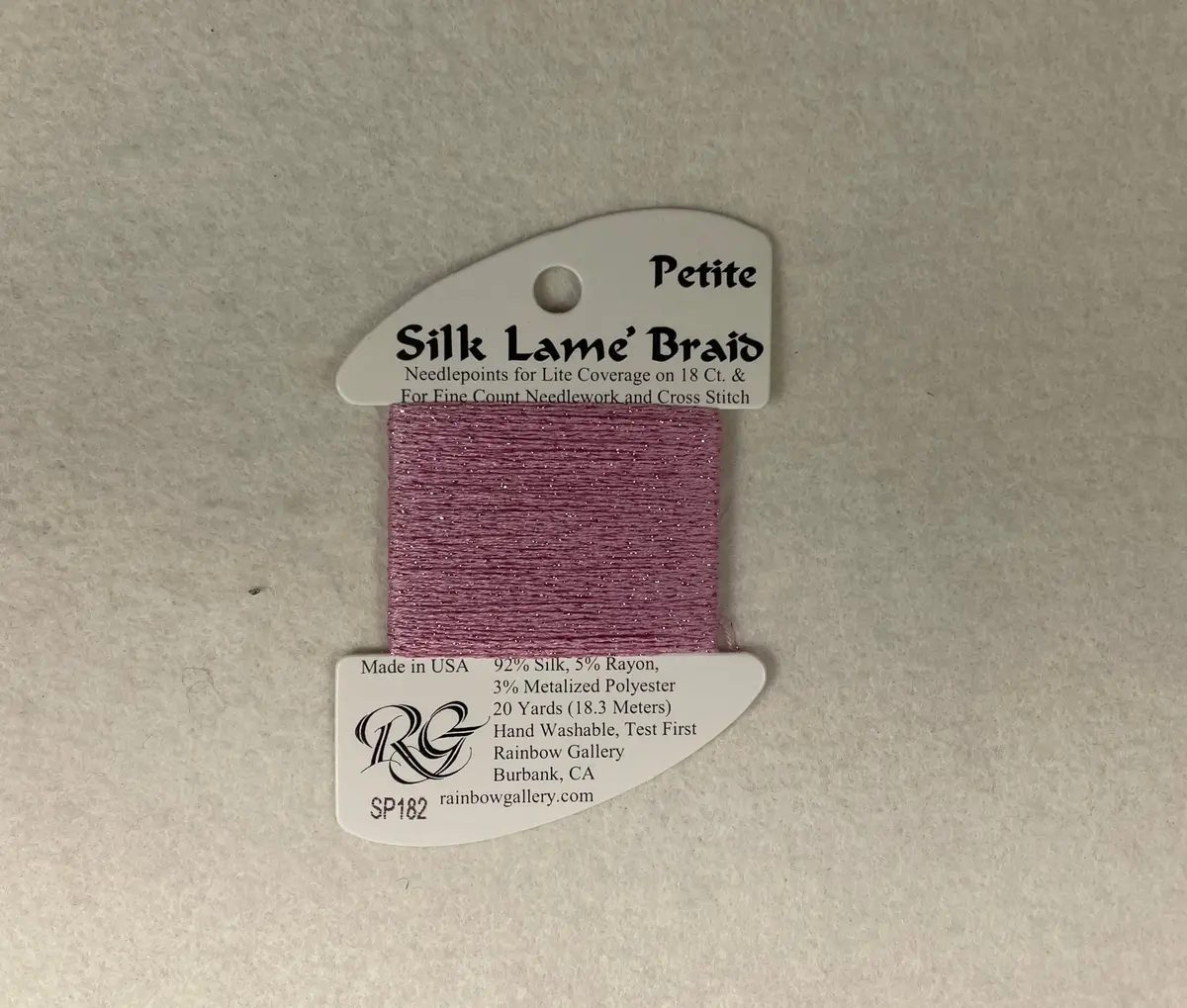 Petite Silk Lame Braid Sp182 Raspberry 1