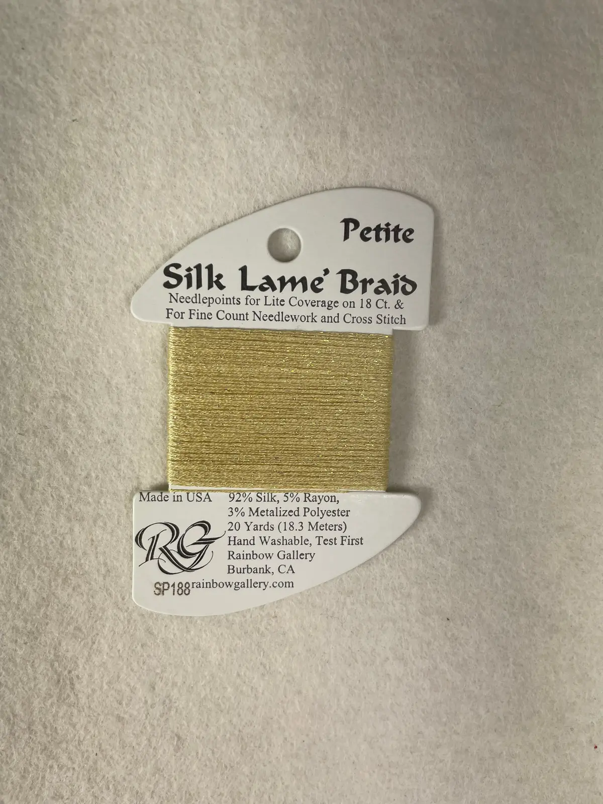 Petite Silk Lame Braid Sp188 Vanilla 1