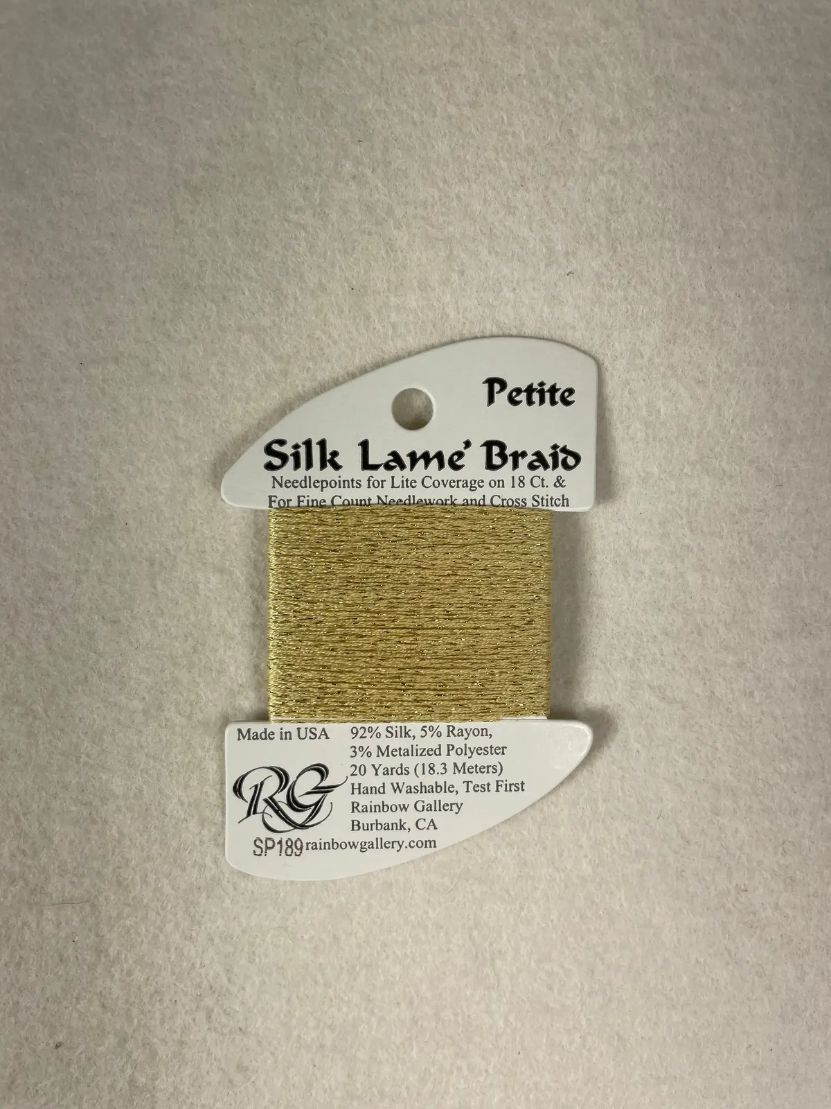 Petite Silk Lame Braid Sp189 Banana Crepe 1