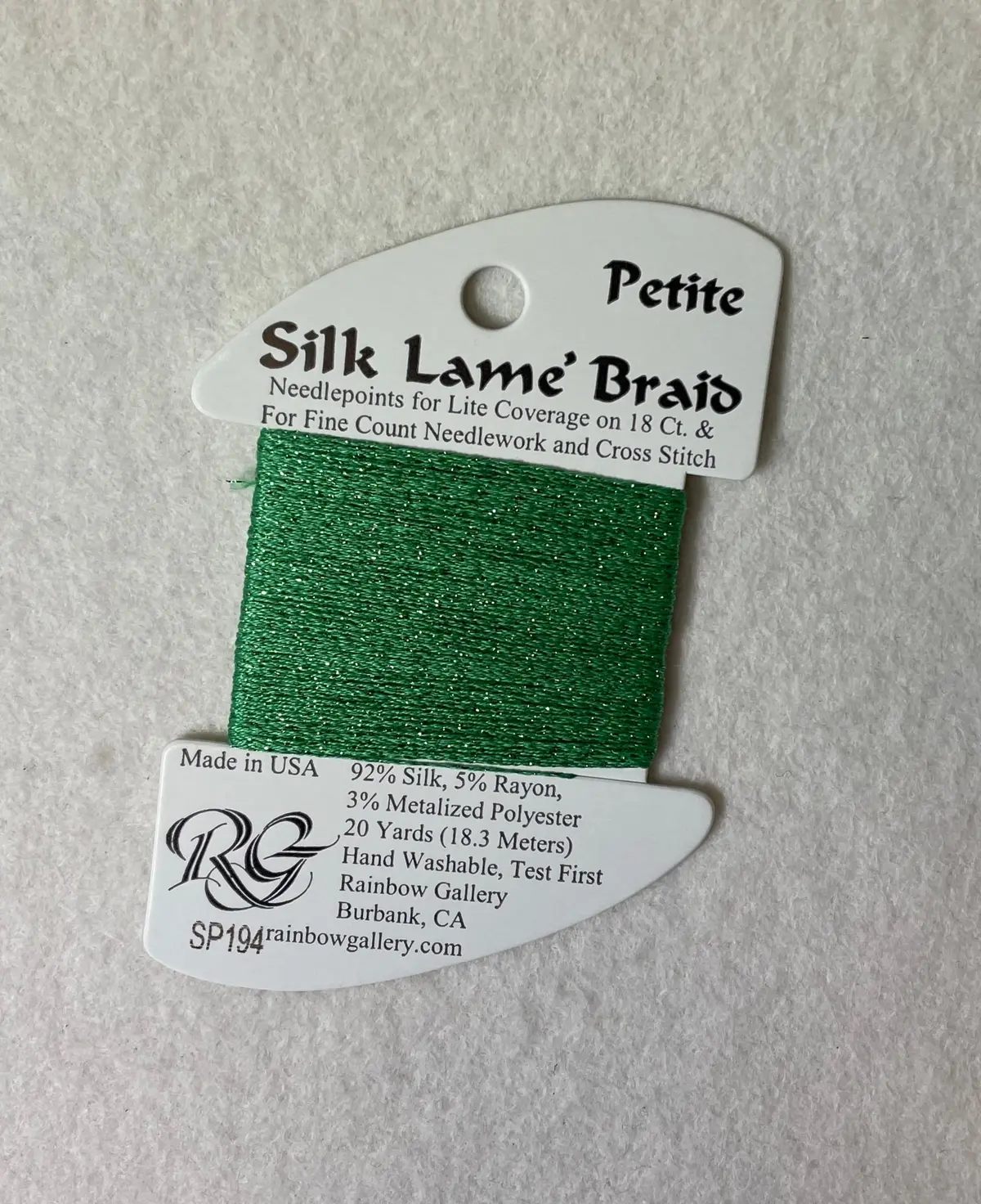 Petite Silk Lame Braid Sp194 Greenbriar 1