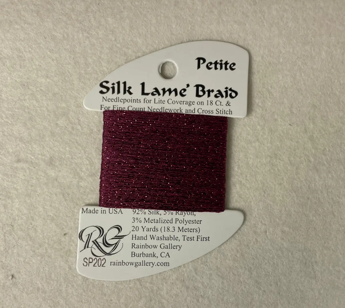 Petite Silk Lame Braid Sp202 Wild Plum 1