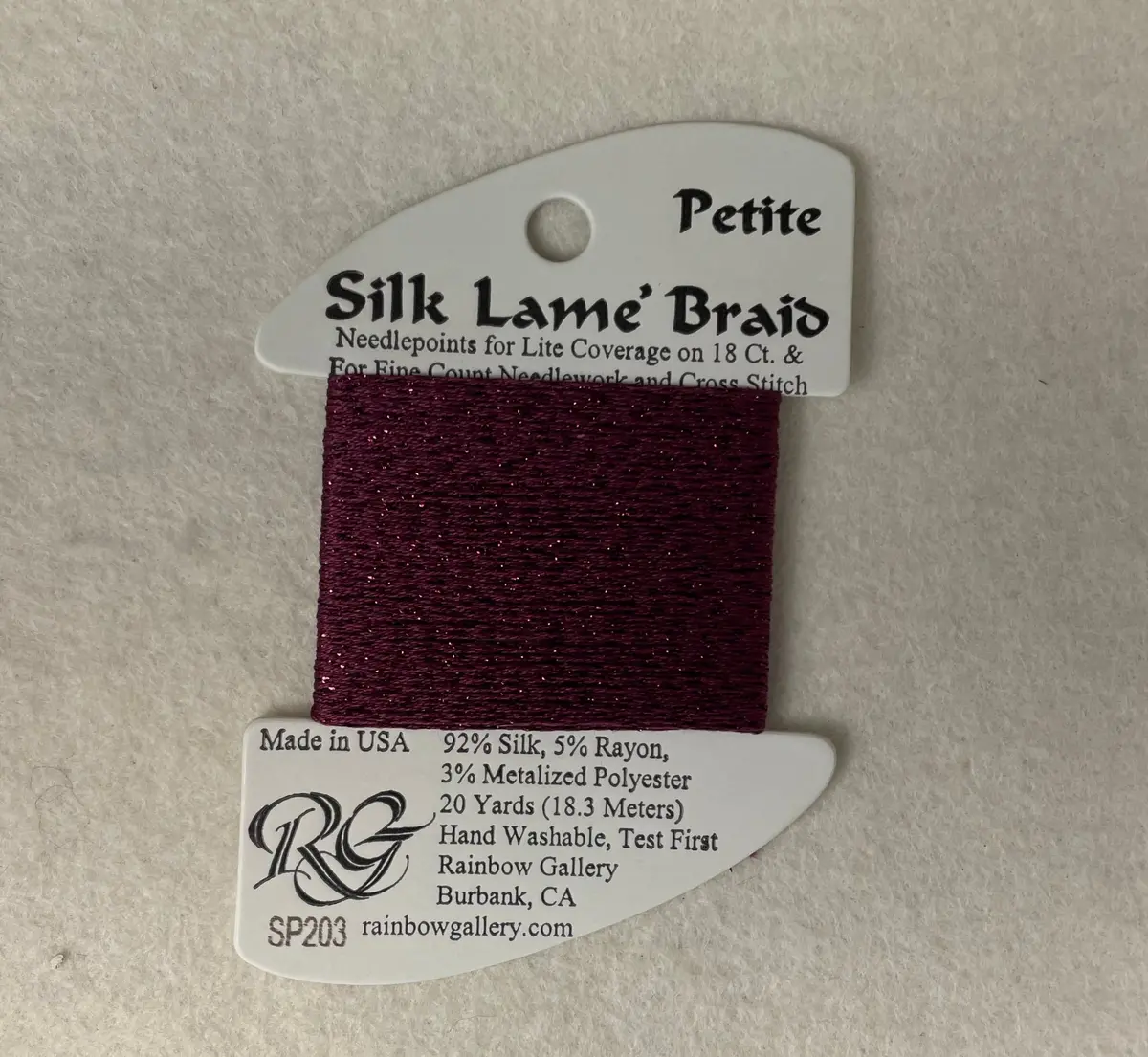 Petite Silk Lame Braid Sp203 Magenta Purple 1