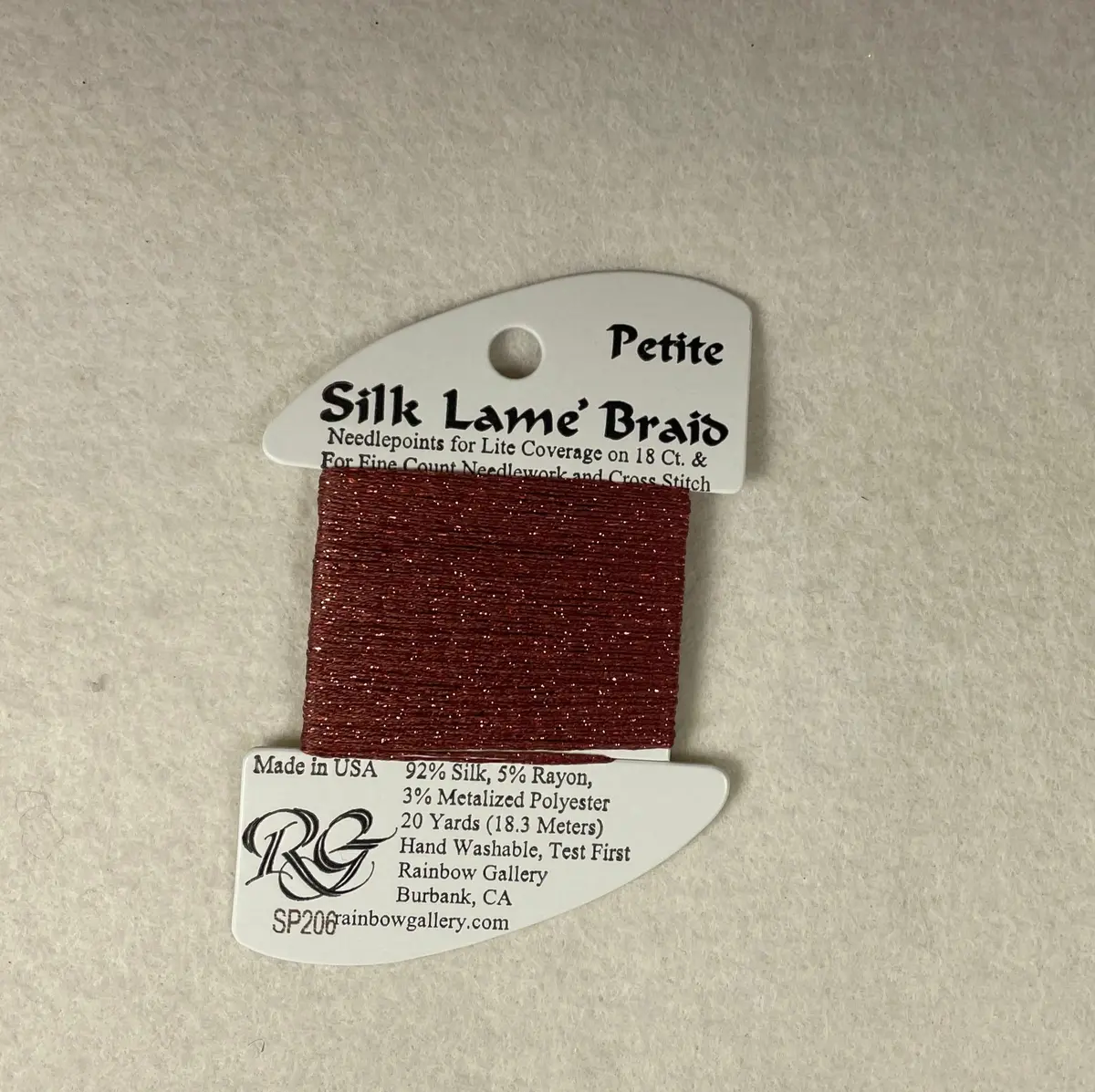 Petite Silk Lame Braid Sp206 Nostalgia Rose 1