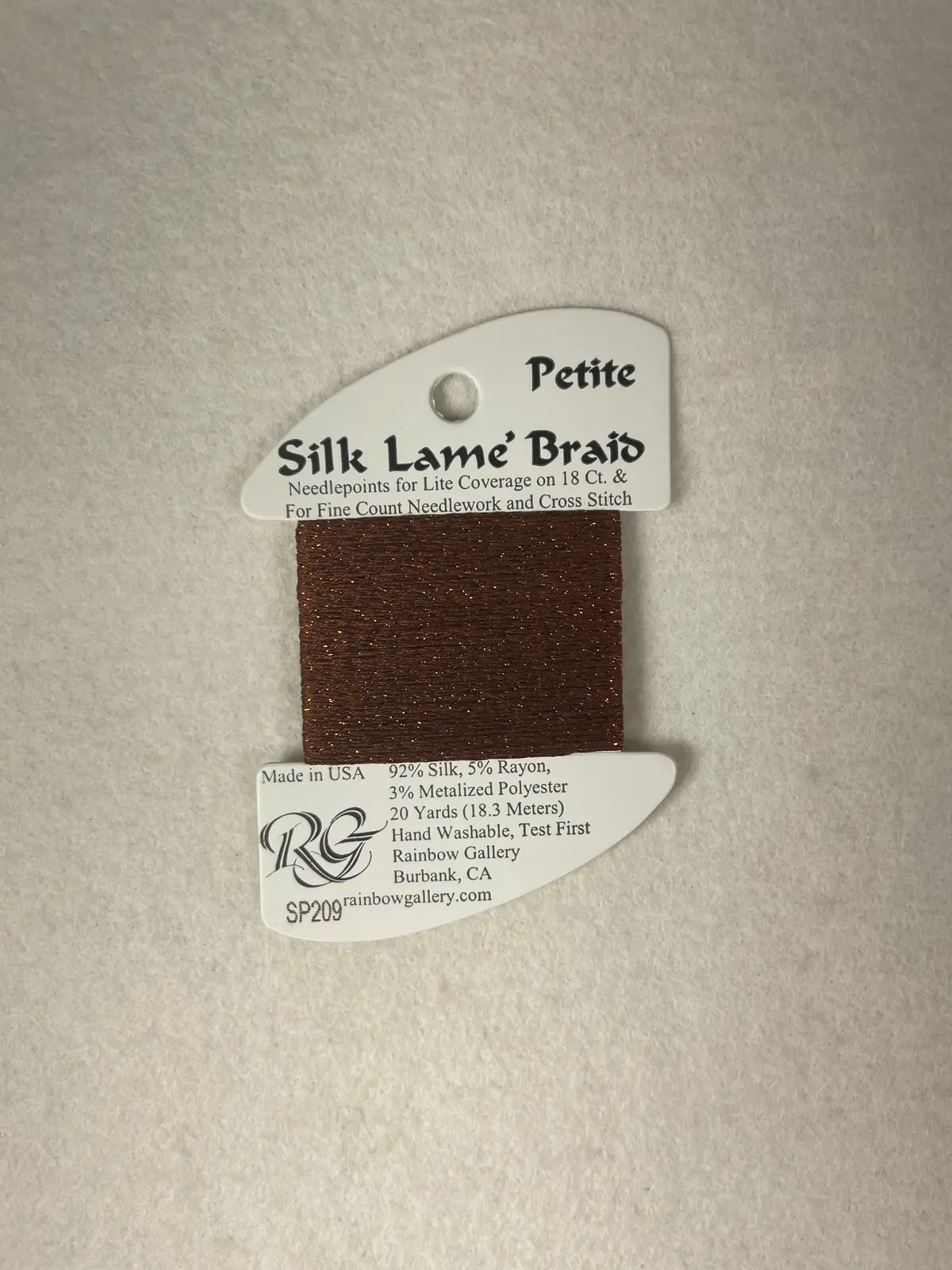 Petite Silk Lame Braid Sp209 Ginger Bread 1