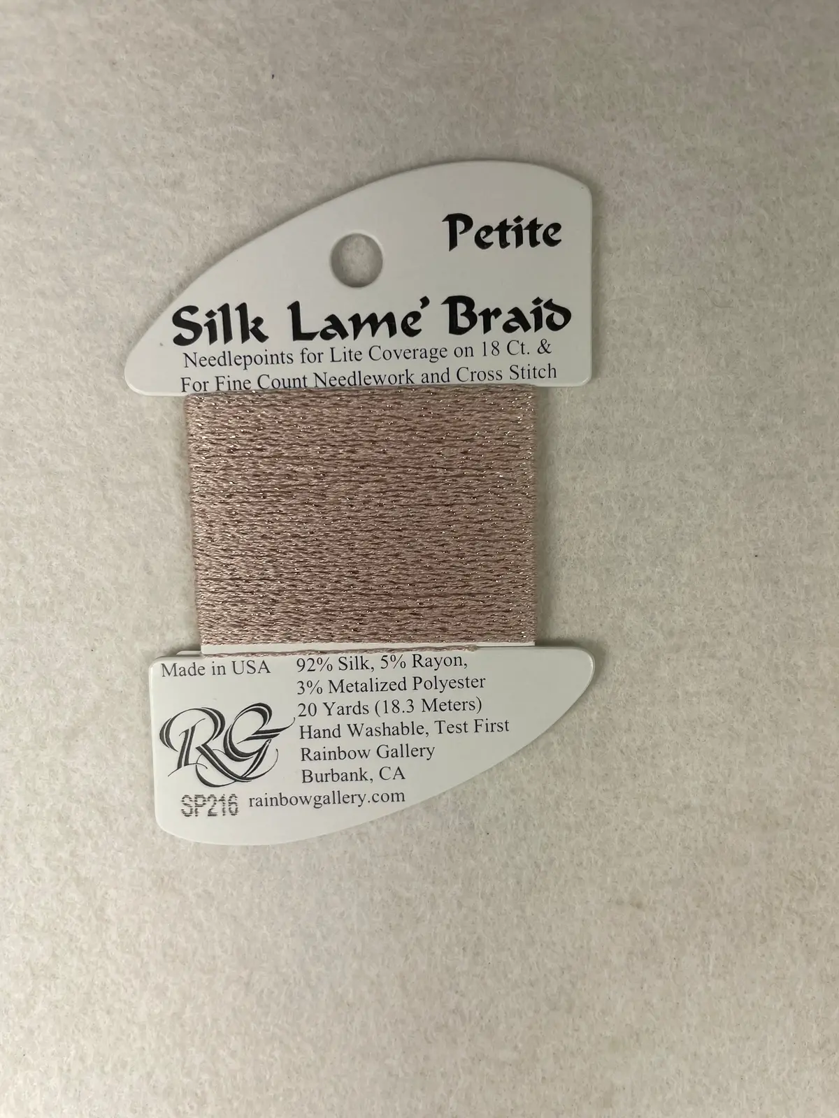 Petite Silk Lame Braid Sp216 Touch Of Tan 1