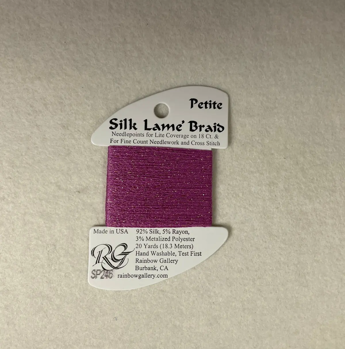 Petite Silk Lame Braid Sp246 Vintage Wine 1