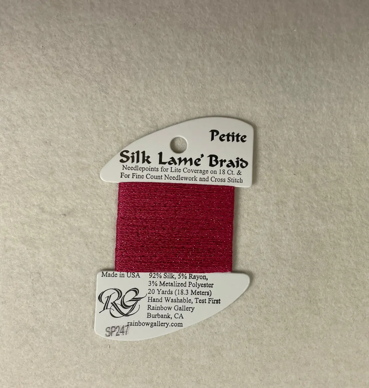 Petite Silk Lame Braid Sp247 Paris Pink 1