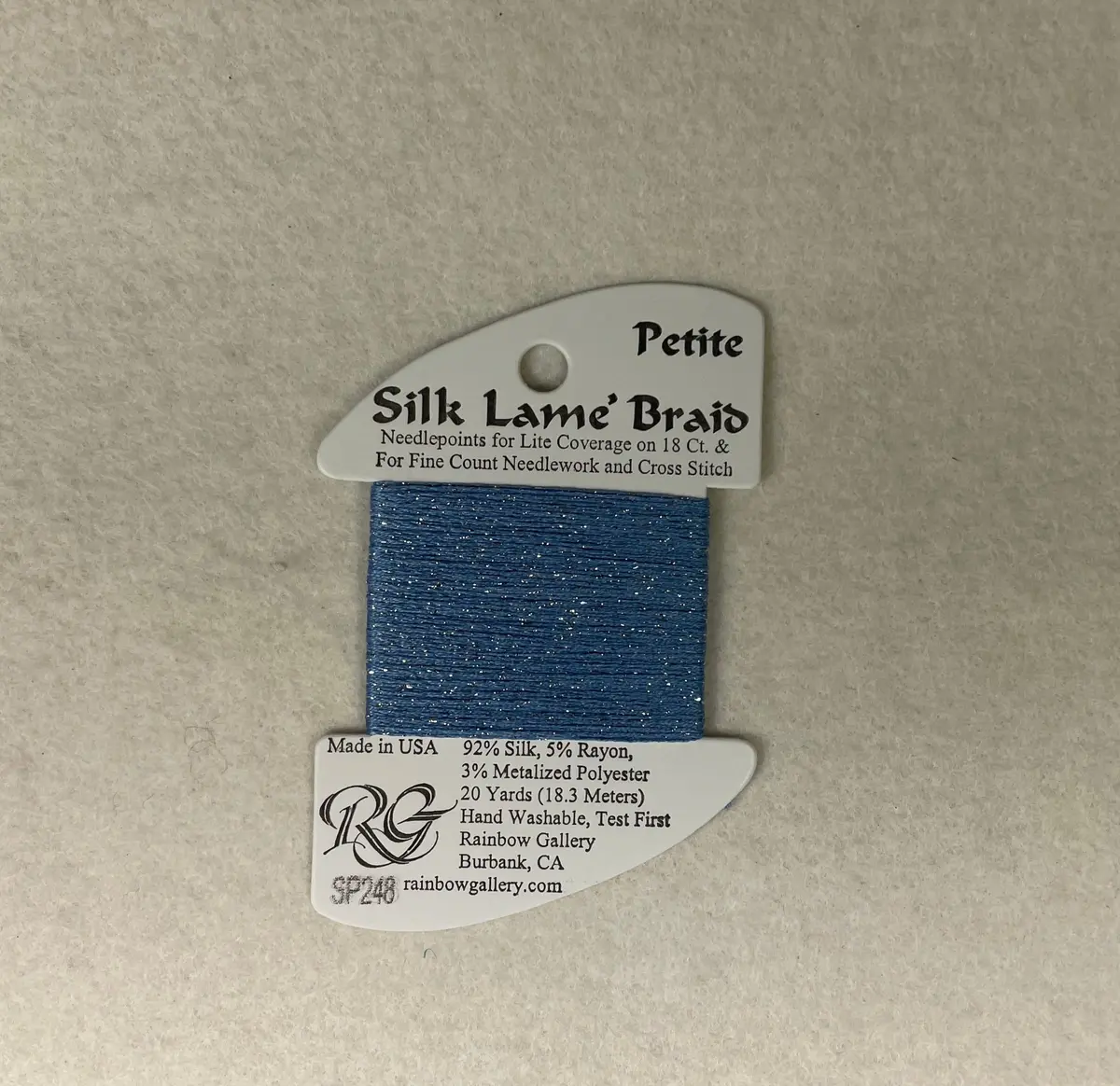 Petite Silk Lame Braid Sp248 Blue Promise 1