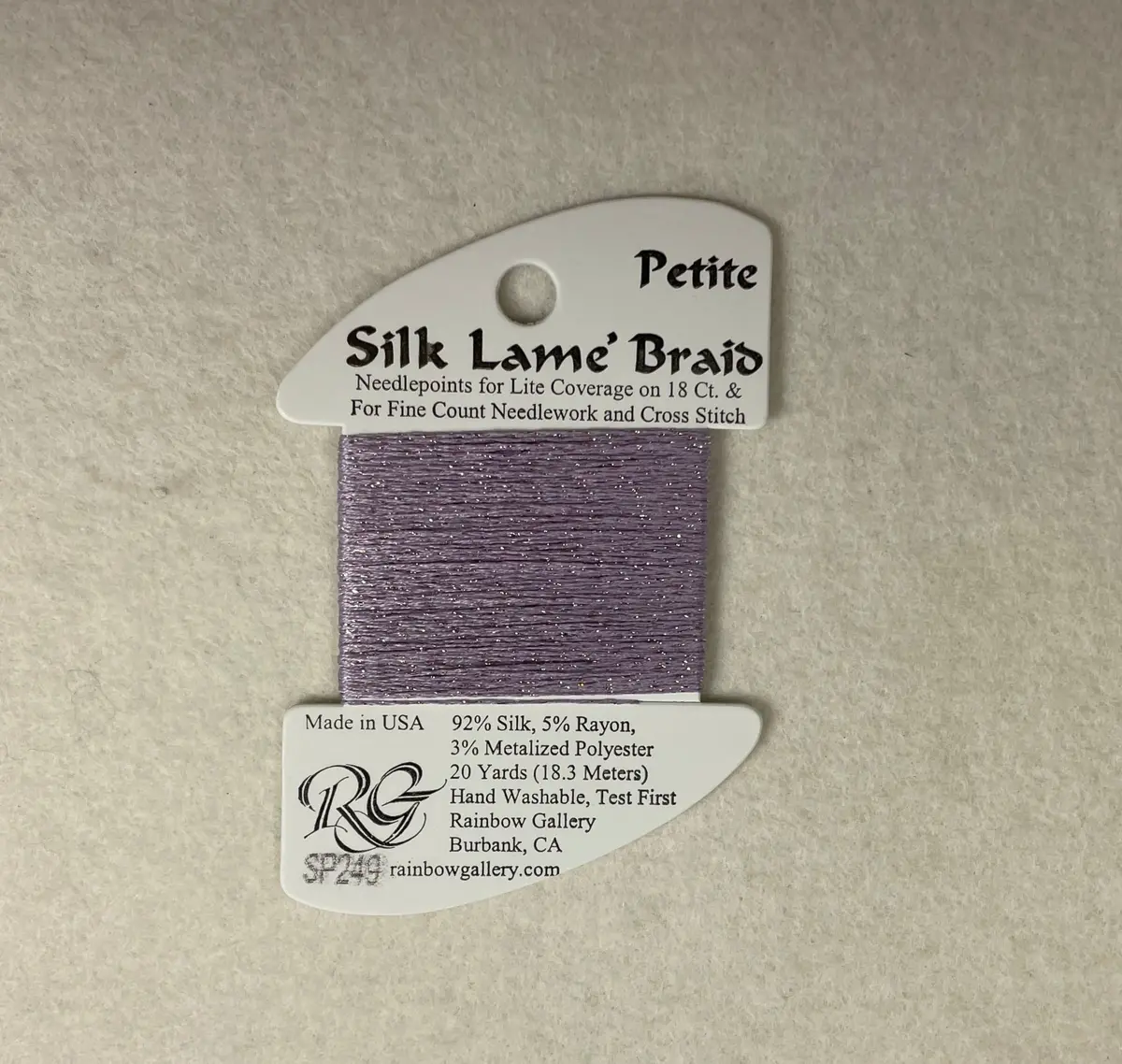 Petite Silk Lame Braid Sp249 Pale Mauve 1