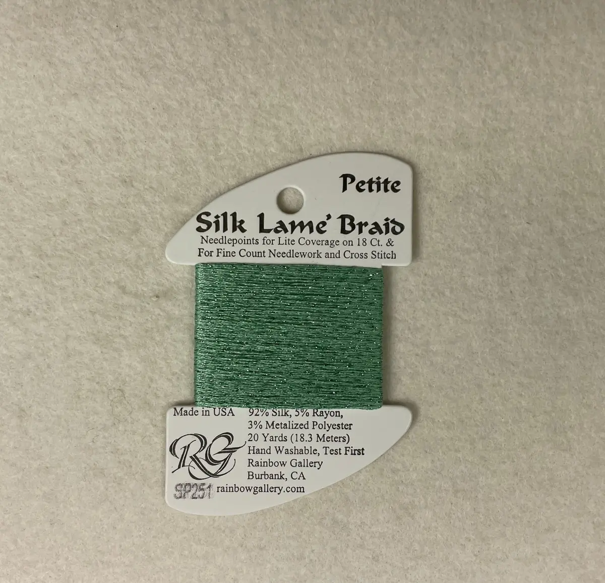 Petite Silk Lame Braid Sp251 Peppermint Patty 1