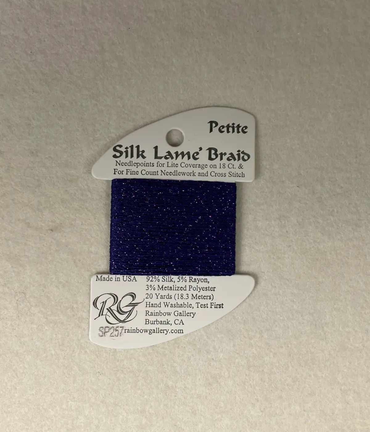 Petite Silk Lame Braid Sp257 Boysenberry 1