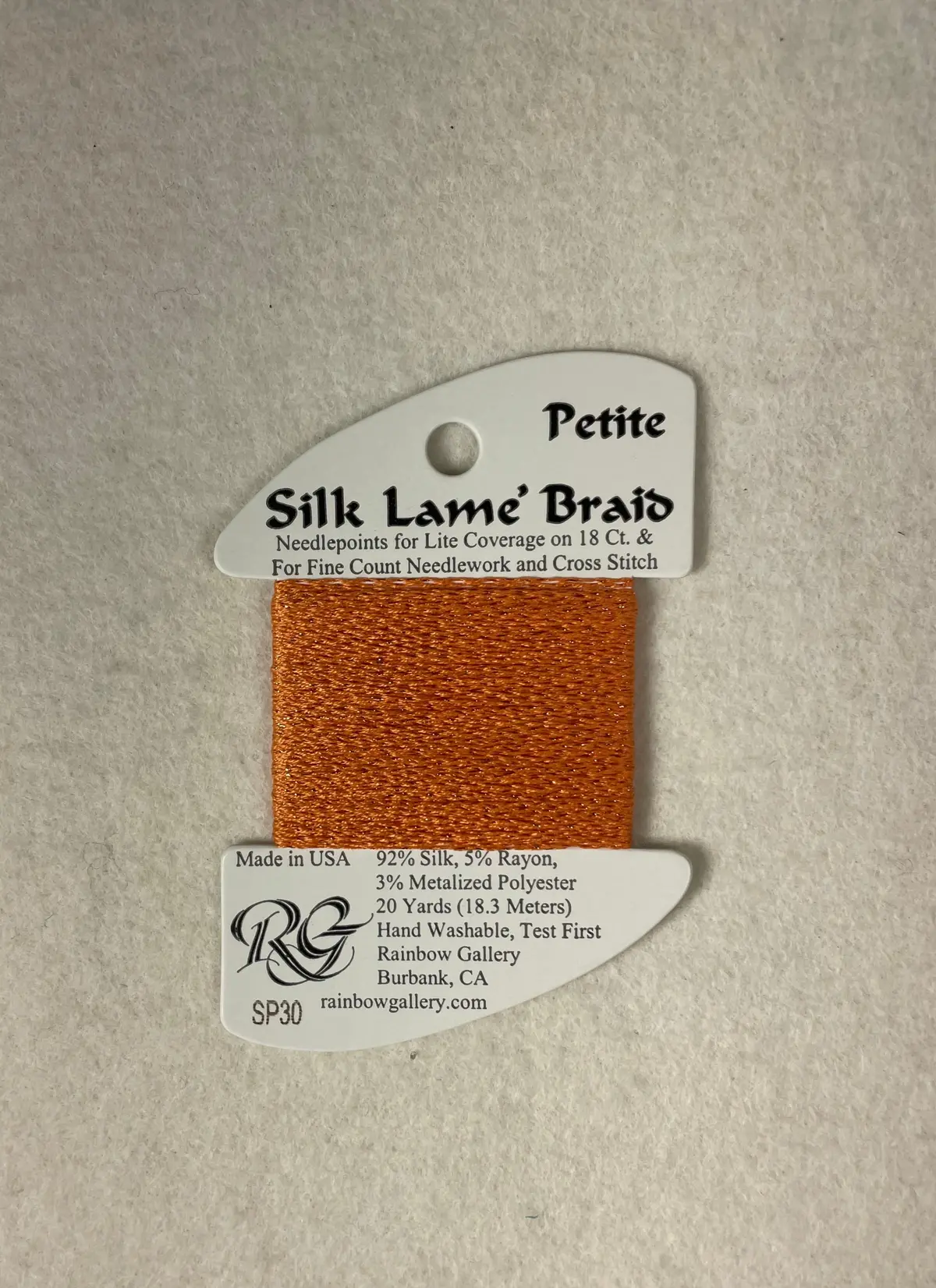 Petite Silk Lame Braid Sp30 Orange 1
