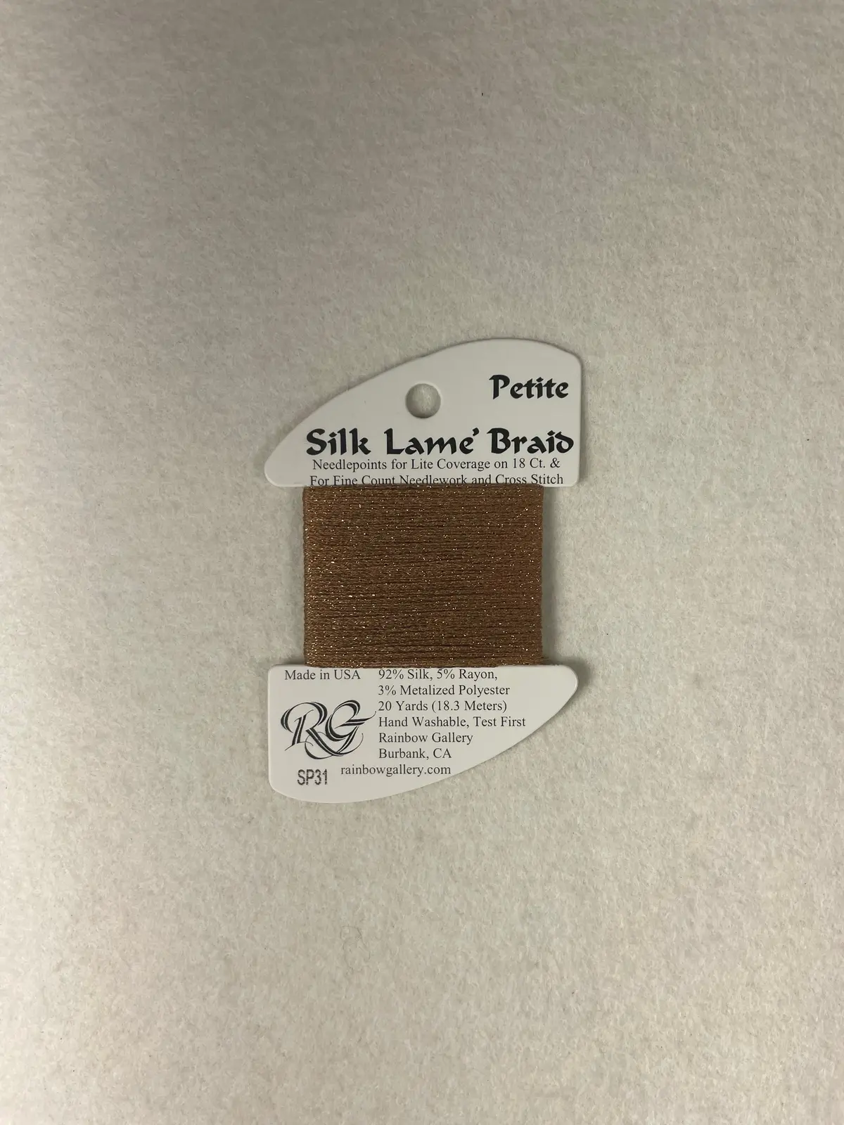 Petite Silk Lame Braid Sp31 Copper 1
