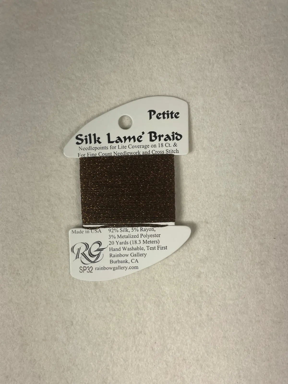 Petite Silk Lame Braid Sp32 Coffee 1