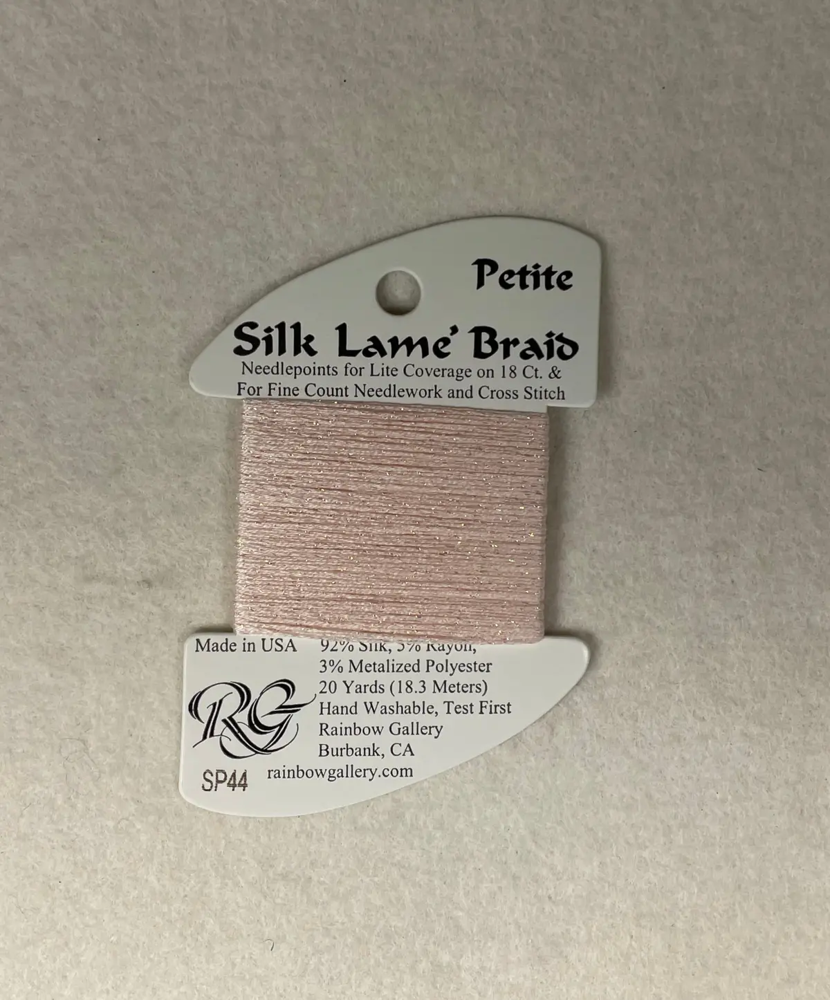 Petite Silk Lame Braid Sp44 Lite Shell Pink 1
