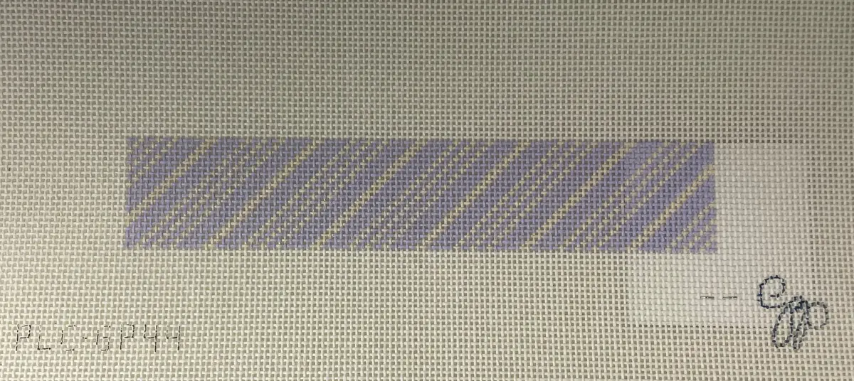 * Penny Linn Ws French Stripes Key Fob- Lavender 1