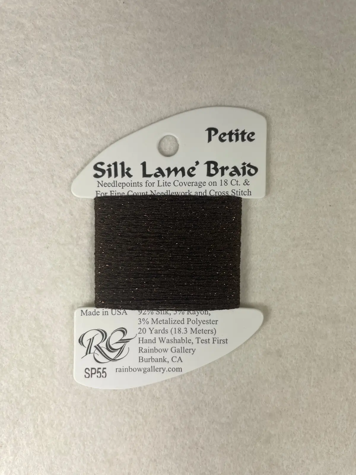 Petite Silk Lame Braid Sp55 Dark Chocolate 1