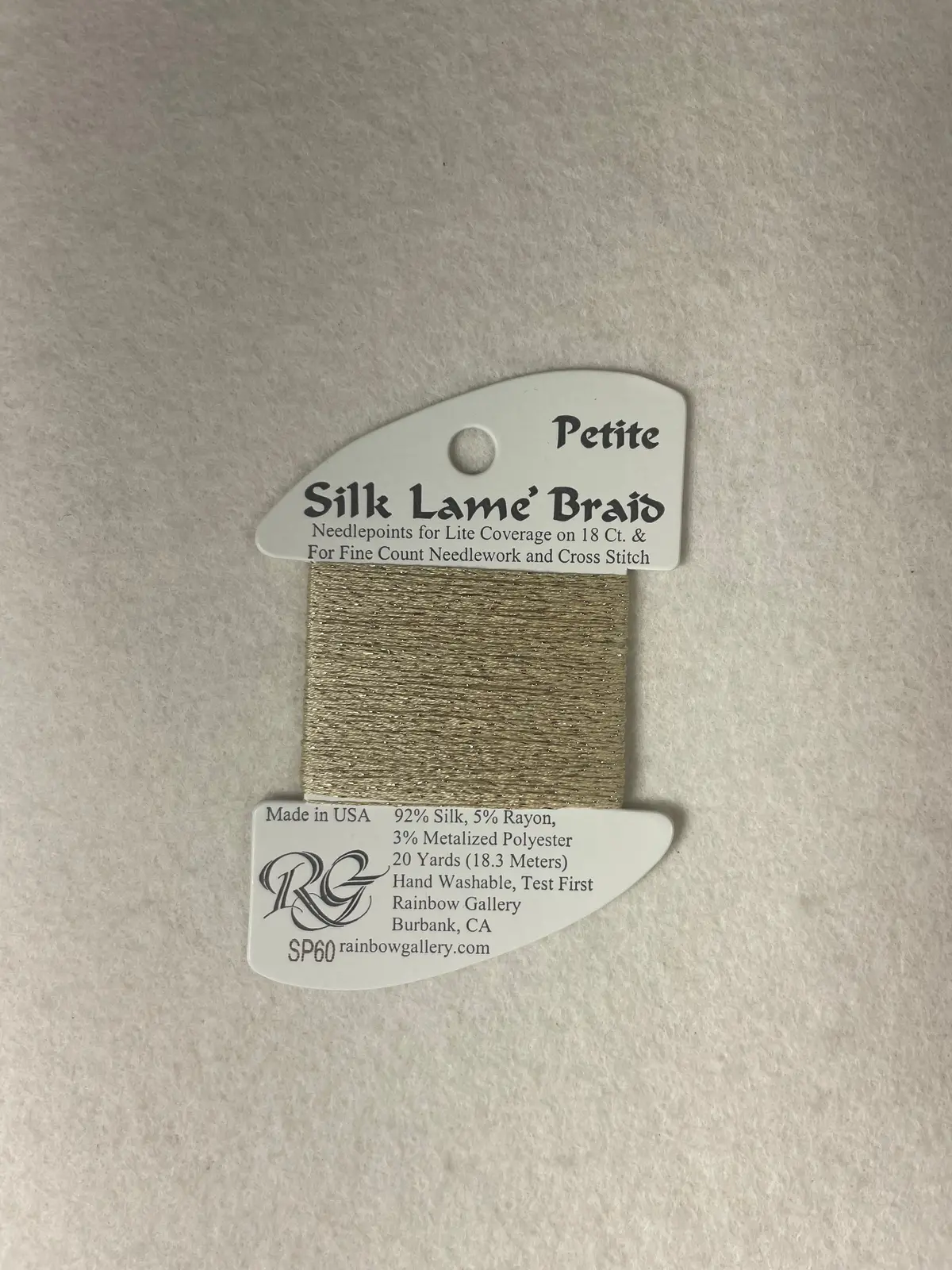 Petite Silk Lame Braid Sp60 Camel 1
