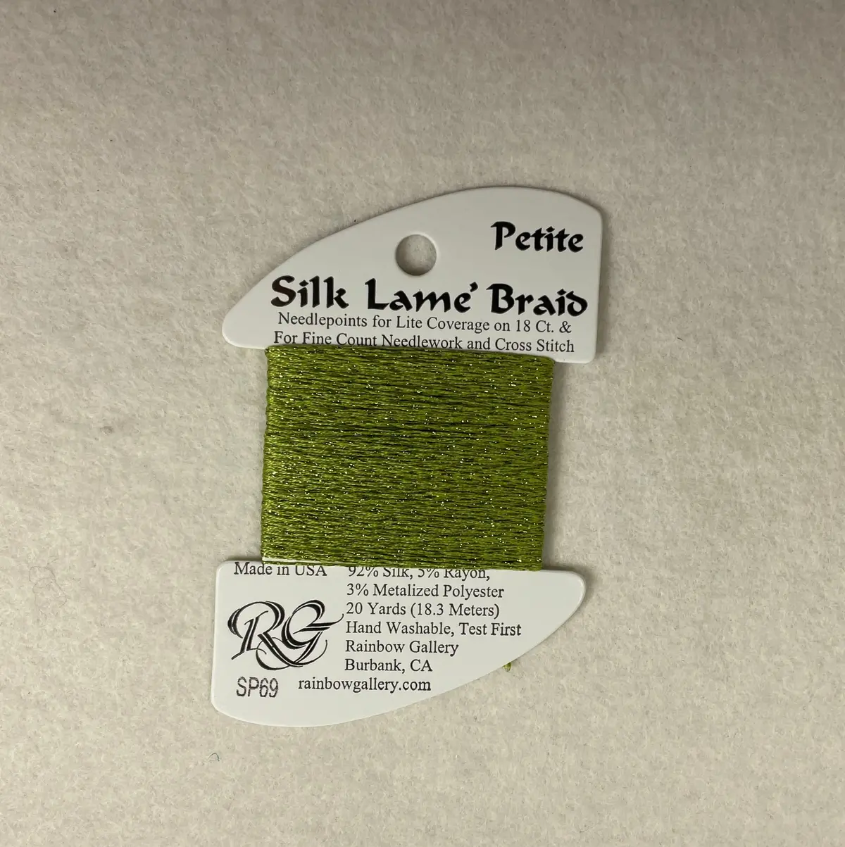 Petite Silk Lame Braid Sp69 Medium Avocado 1