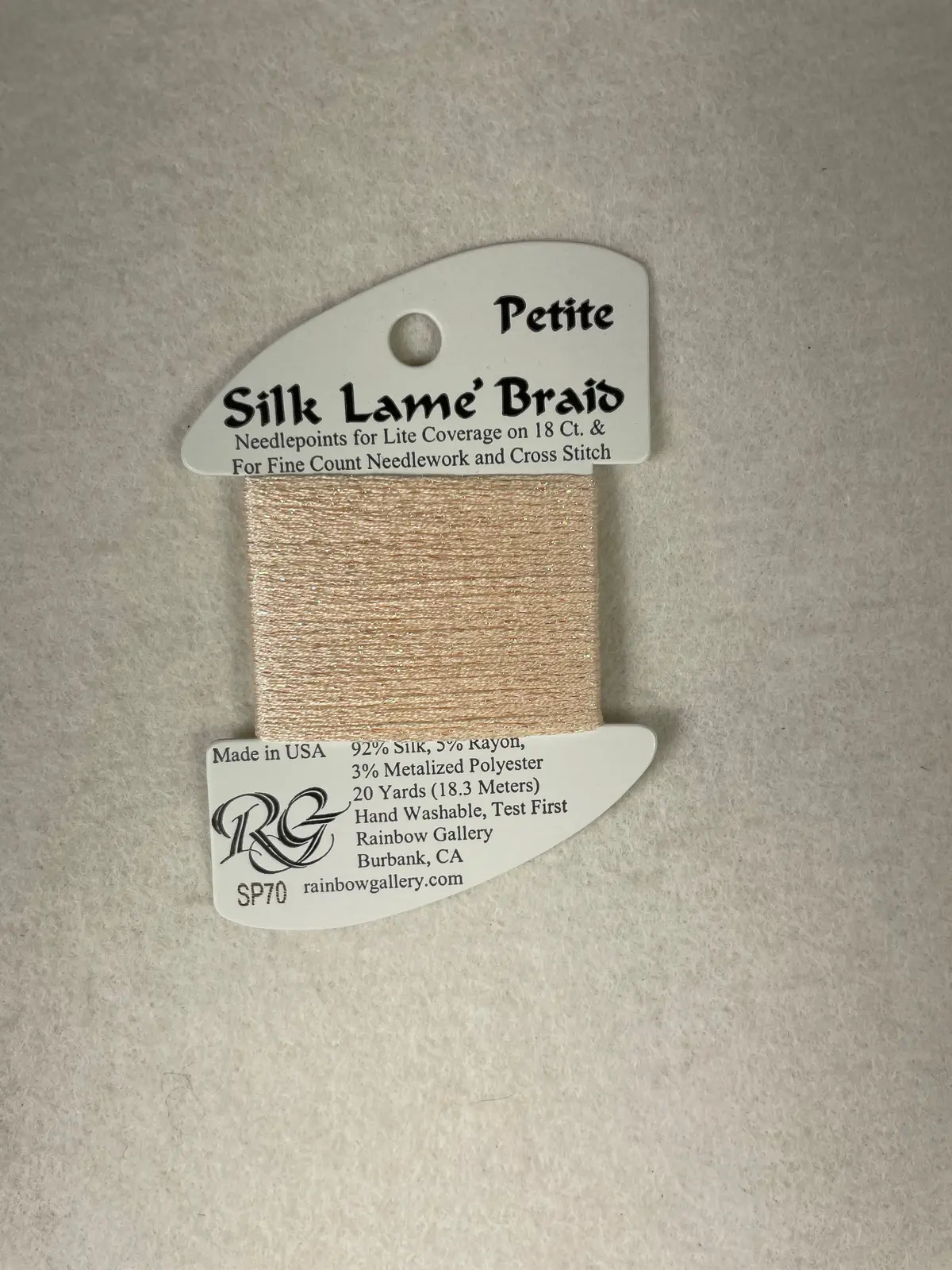 Petite Silk Lame Braid Sp70 Lite Peach 1