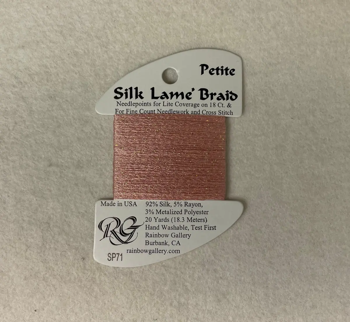 Petite Silk Lame Braid Sp71 Peach 1