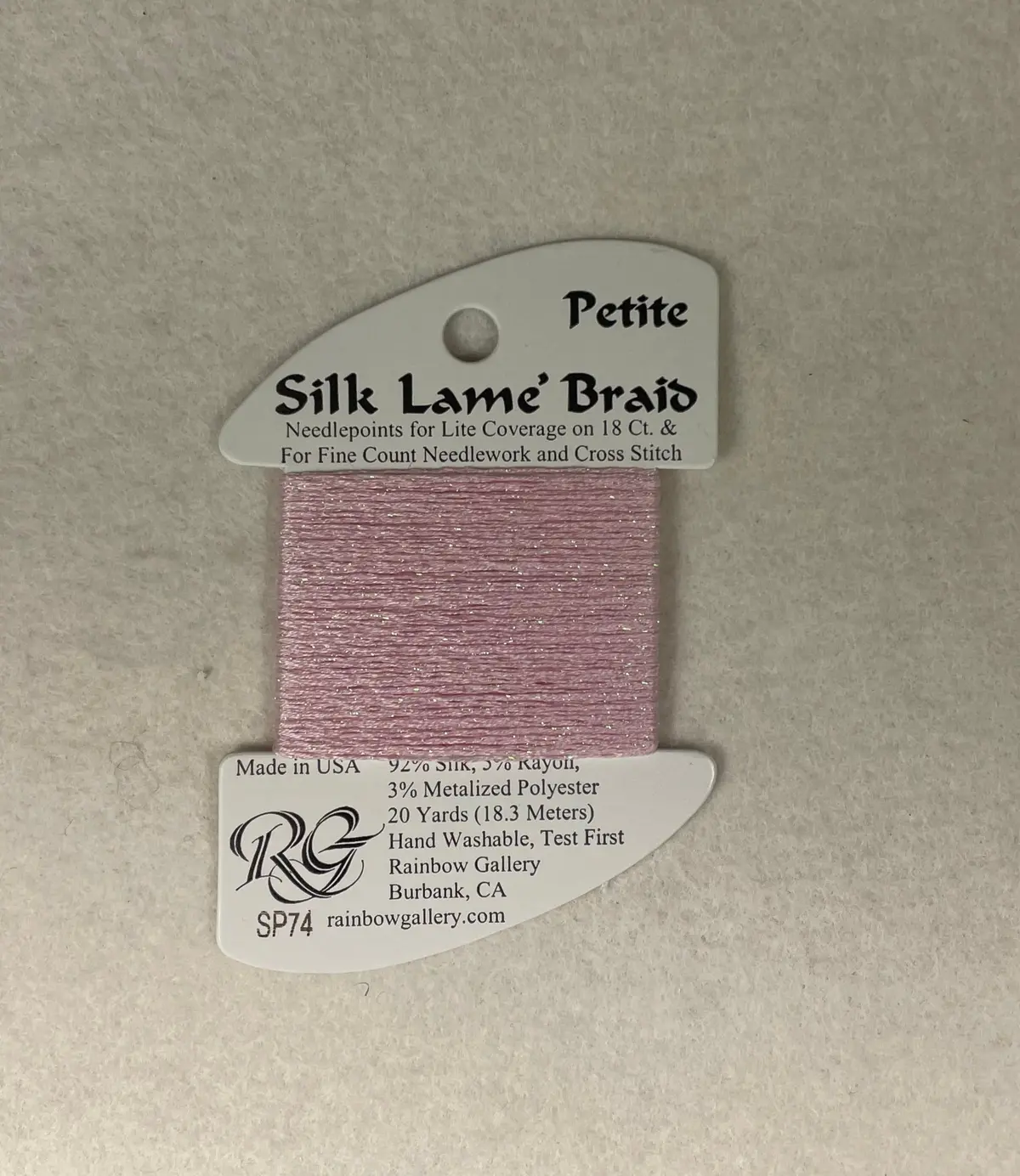 Petite Silk Lame Braid  Sp74 Pale Pink 1