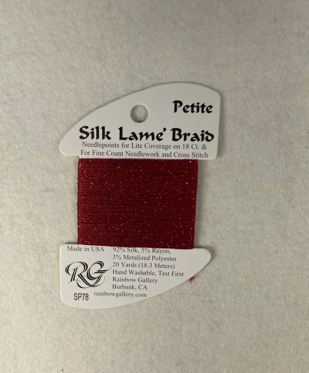 Petite Silk Lame Braid Sp78 Cherry 1