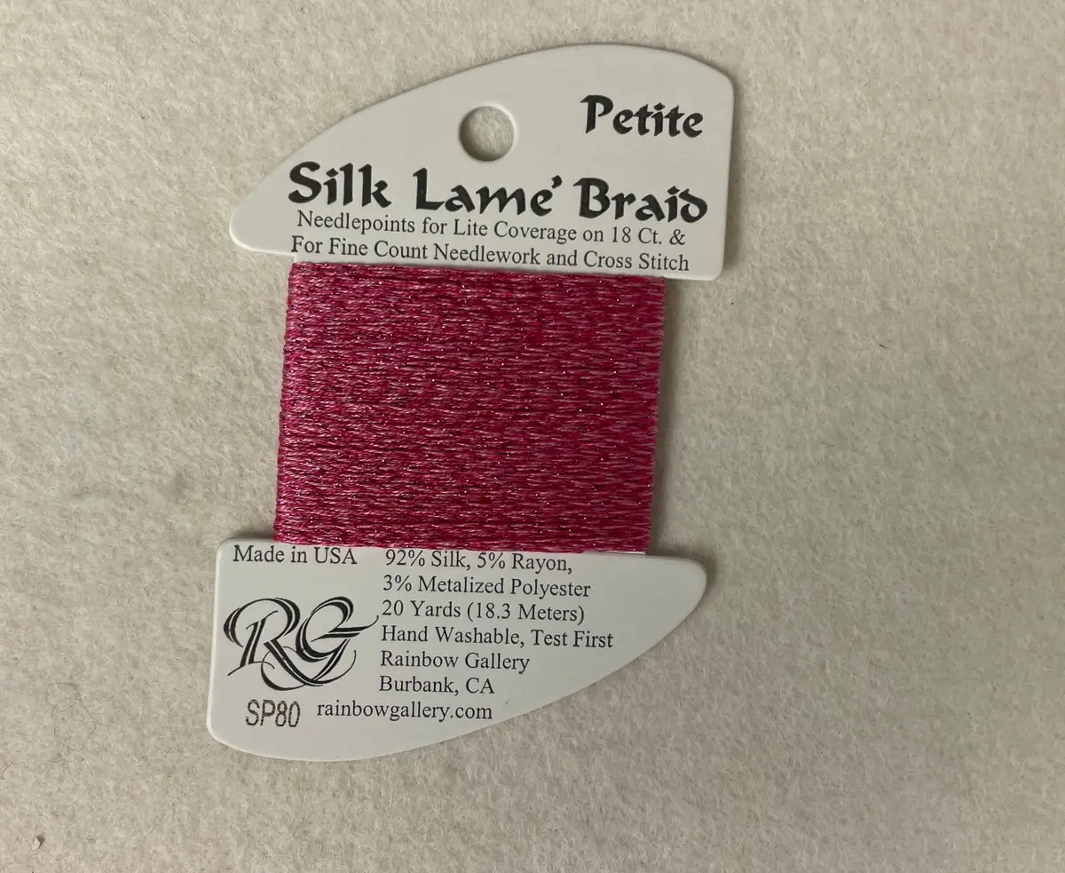 Petite Silk Lame Braid Sp80 Pink Carnation 1