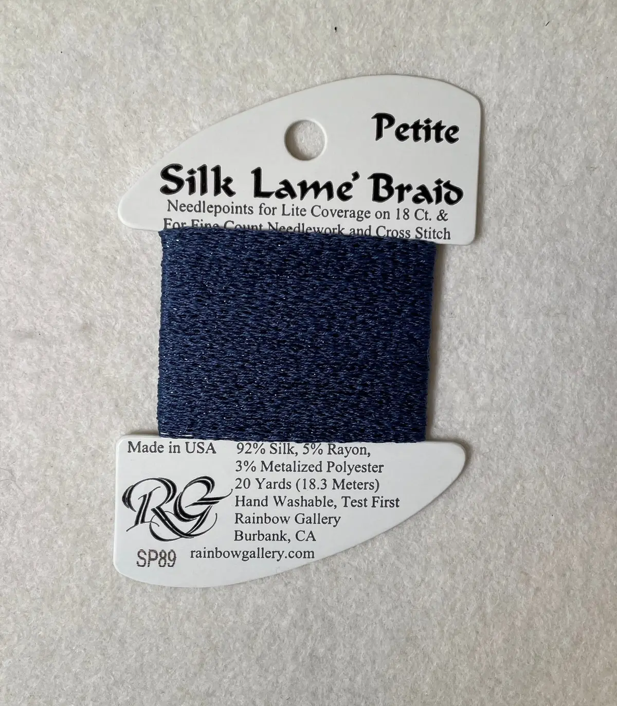 Petite Silk Lame Braid Sp89 Blue Jeans 1
