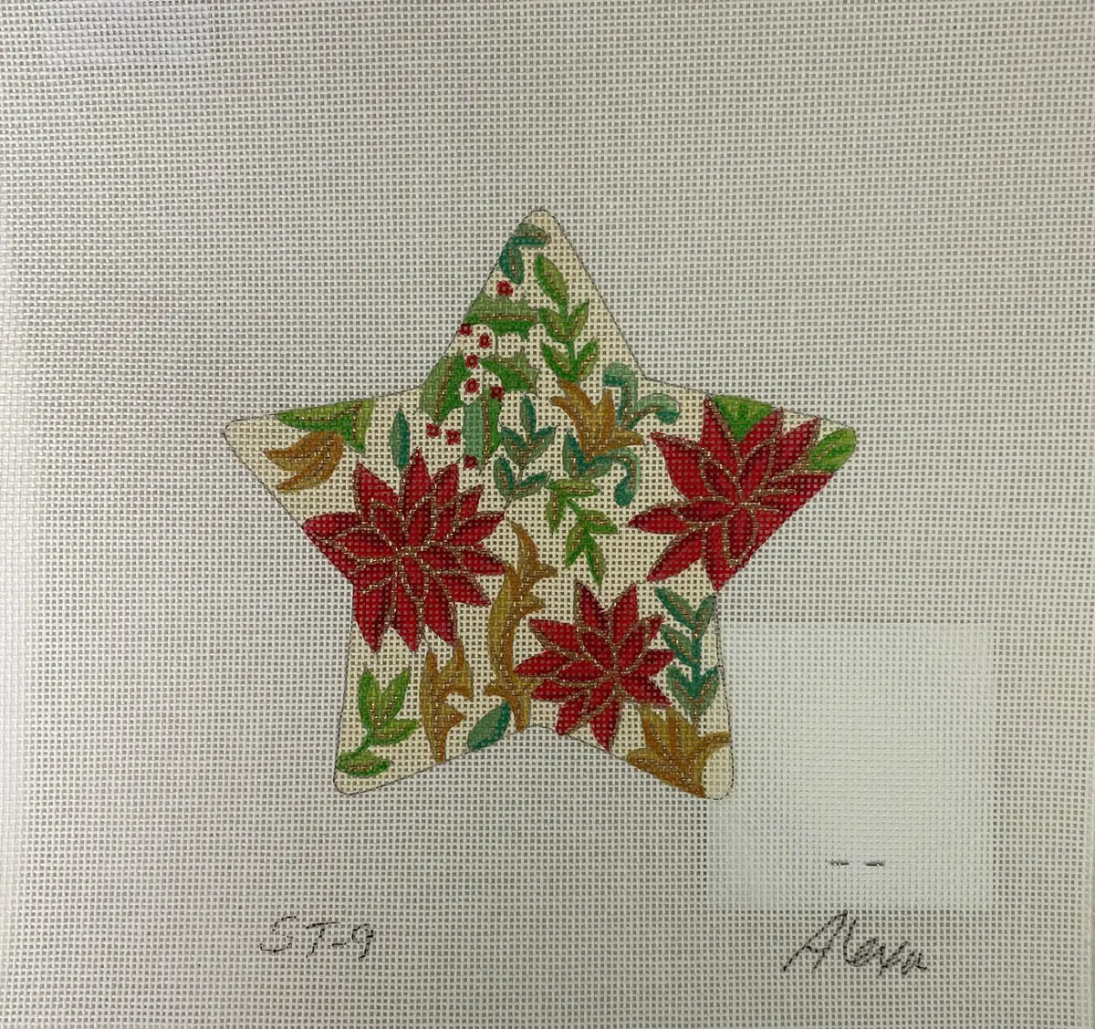 *Alexa Designs St9 Floral Star Ornament 1