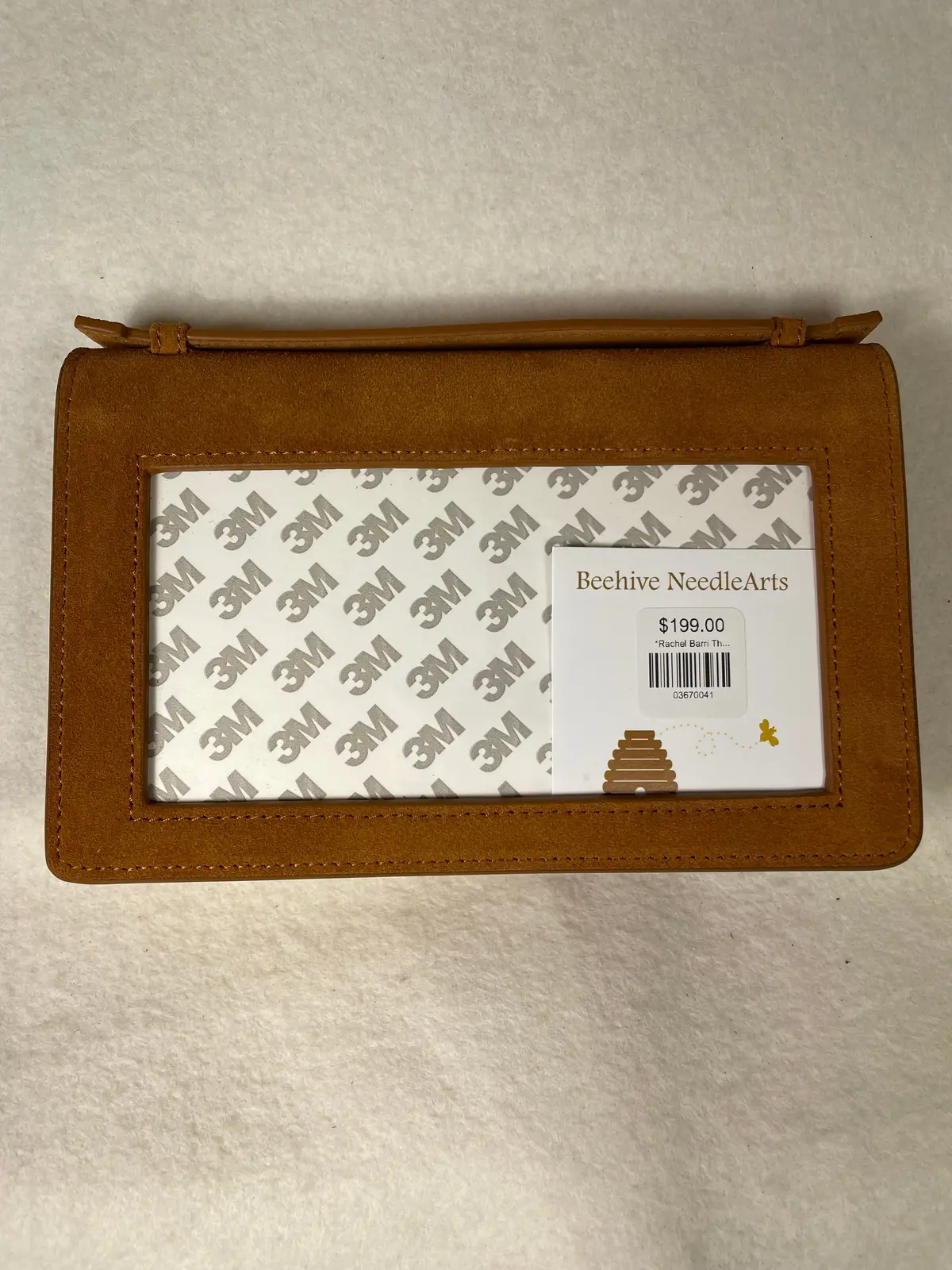 *Rachel Barri The Everyday Clutch- Suede Brown With Gold Chain 1