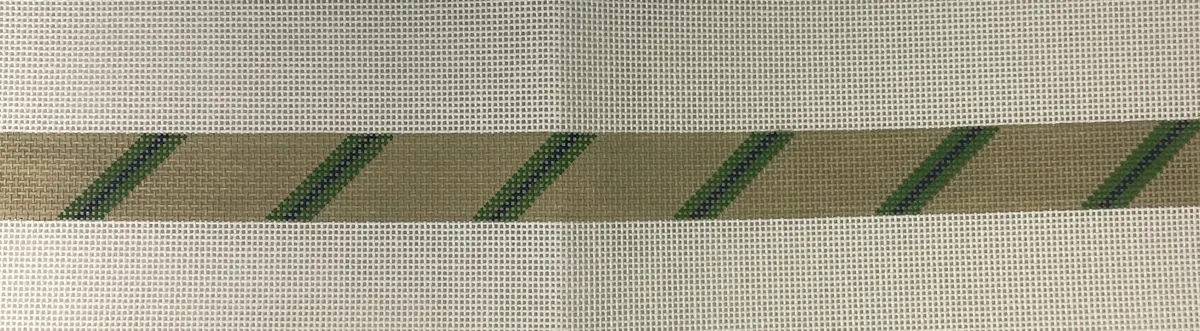 * The Meredith Collection 121Cc Diagonal Stripe Khaki/ Green/ Navy 13M 1