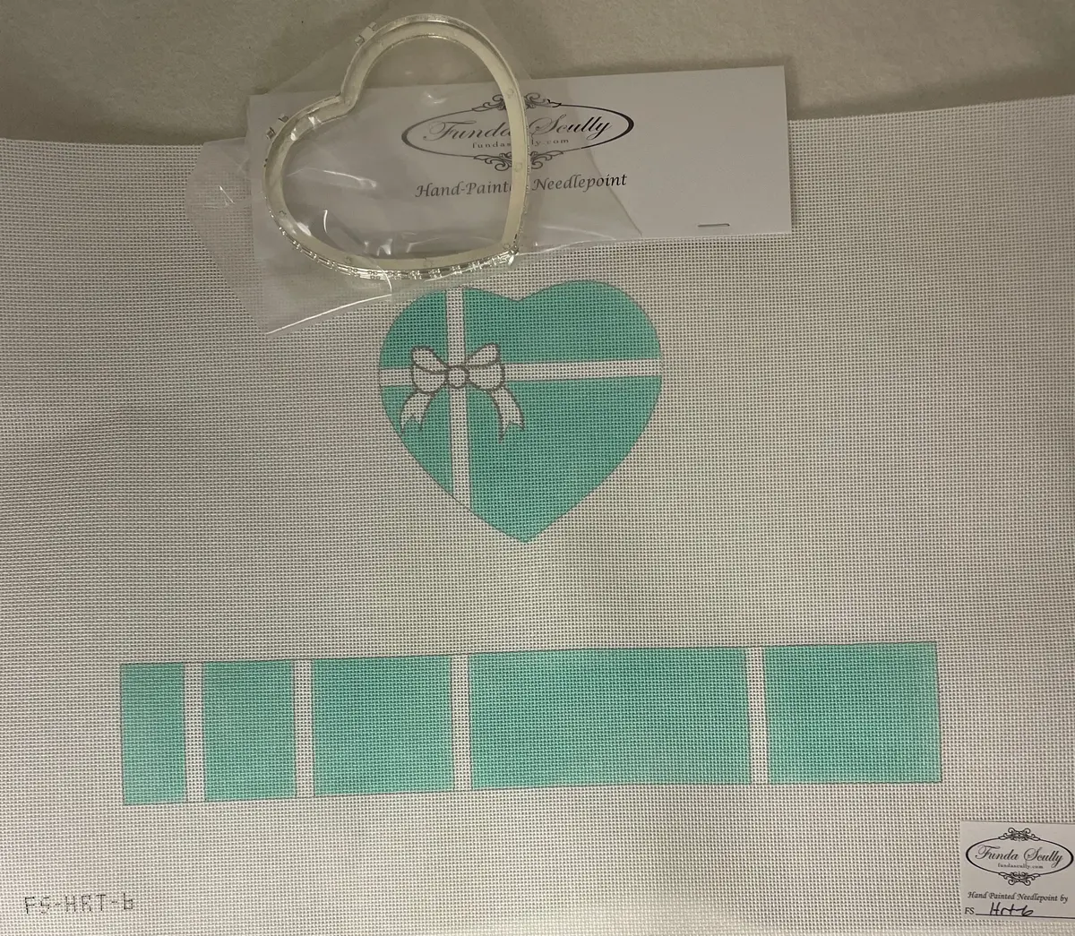 * Funda Scully Hrt-6 Tiffany Blue Heart Shaped Hinged Box 1