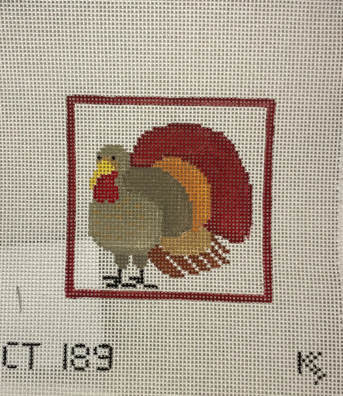 * Kathy Schenkel Ct189 Turkey Coaster 1