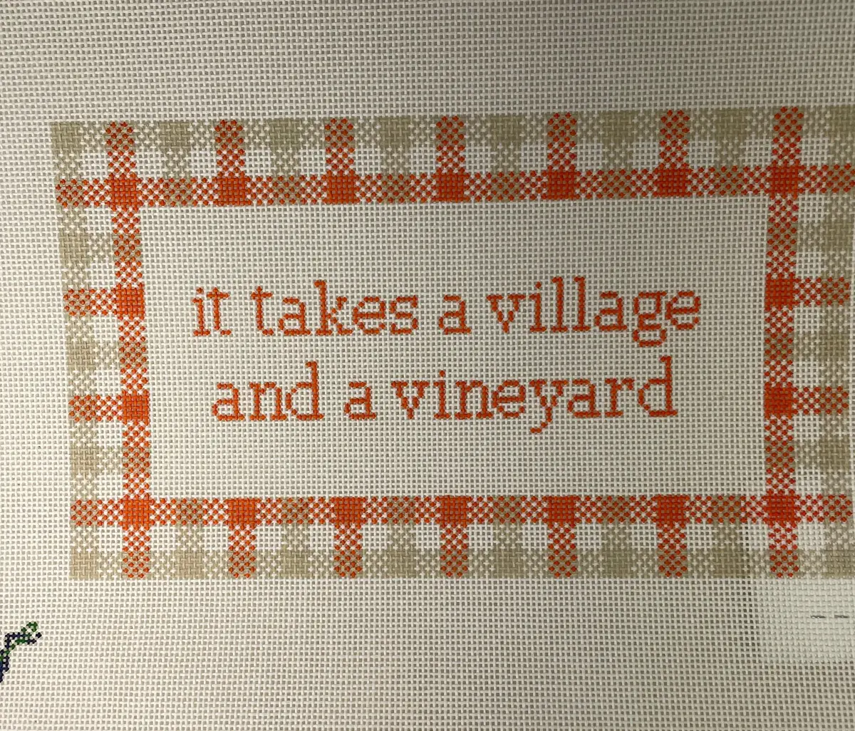 * Wipstitch 085 Village And Vineyard- Orange 1