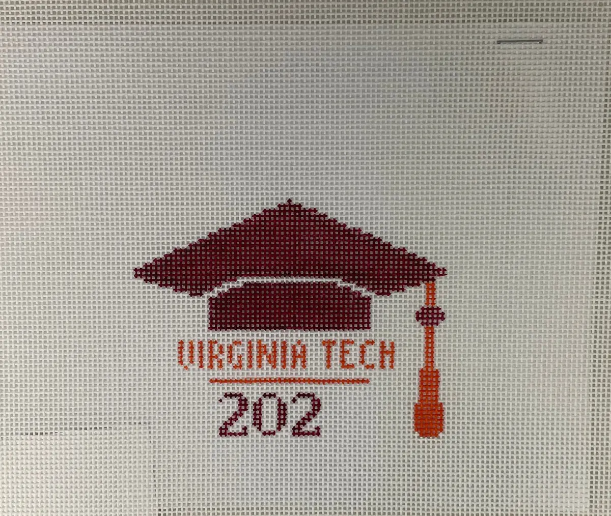 Lauren Bloch Designs G07 Virginia Tech Grad Cap 1