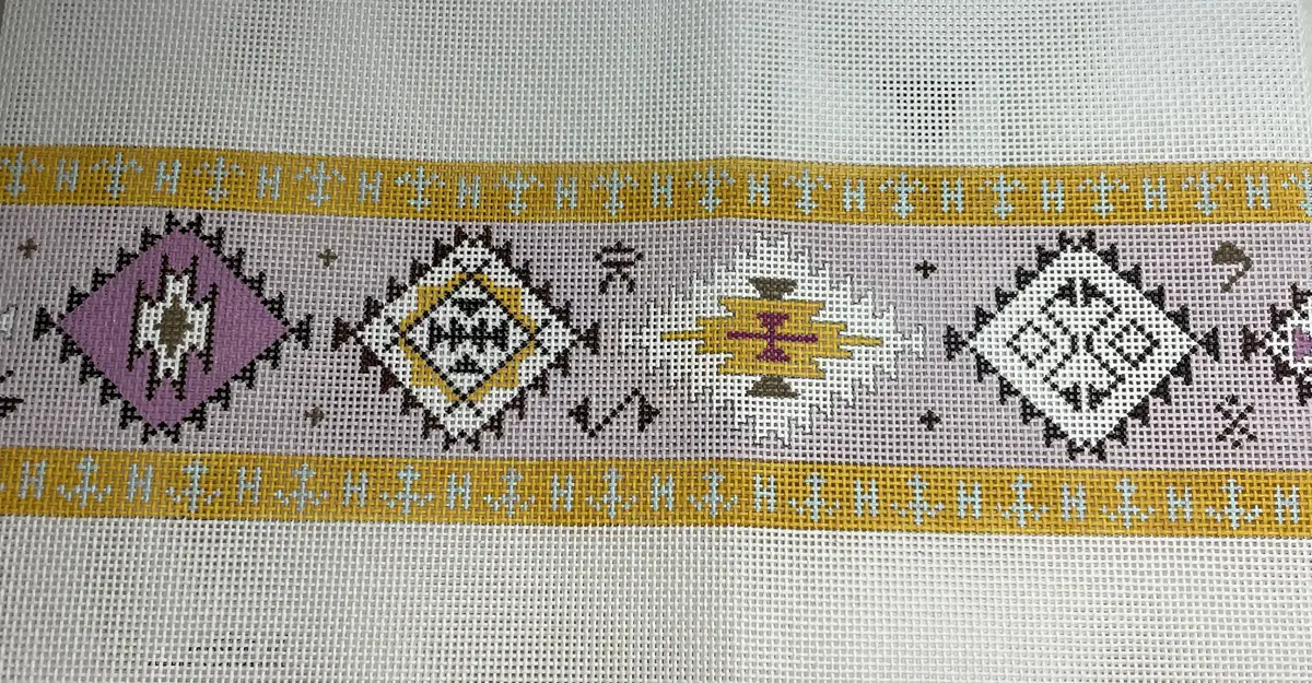 *Sale Colors Of Praise Bh101 Boho Belt- Yellow / Pale Lavender 1