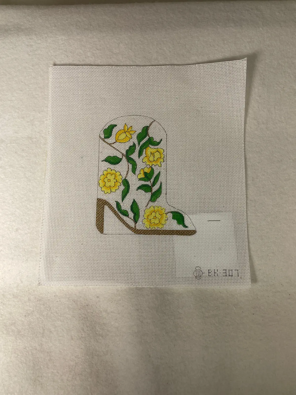 * Sale / Artist Collection Bk307 Yellow Flower Boot 1