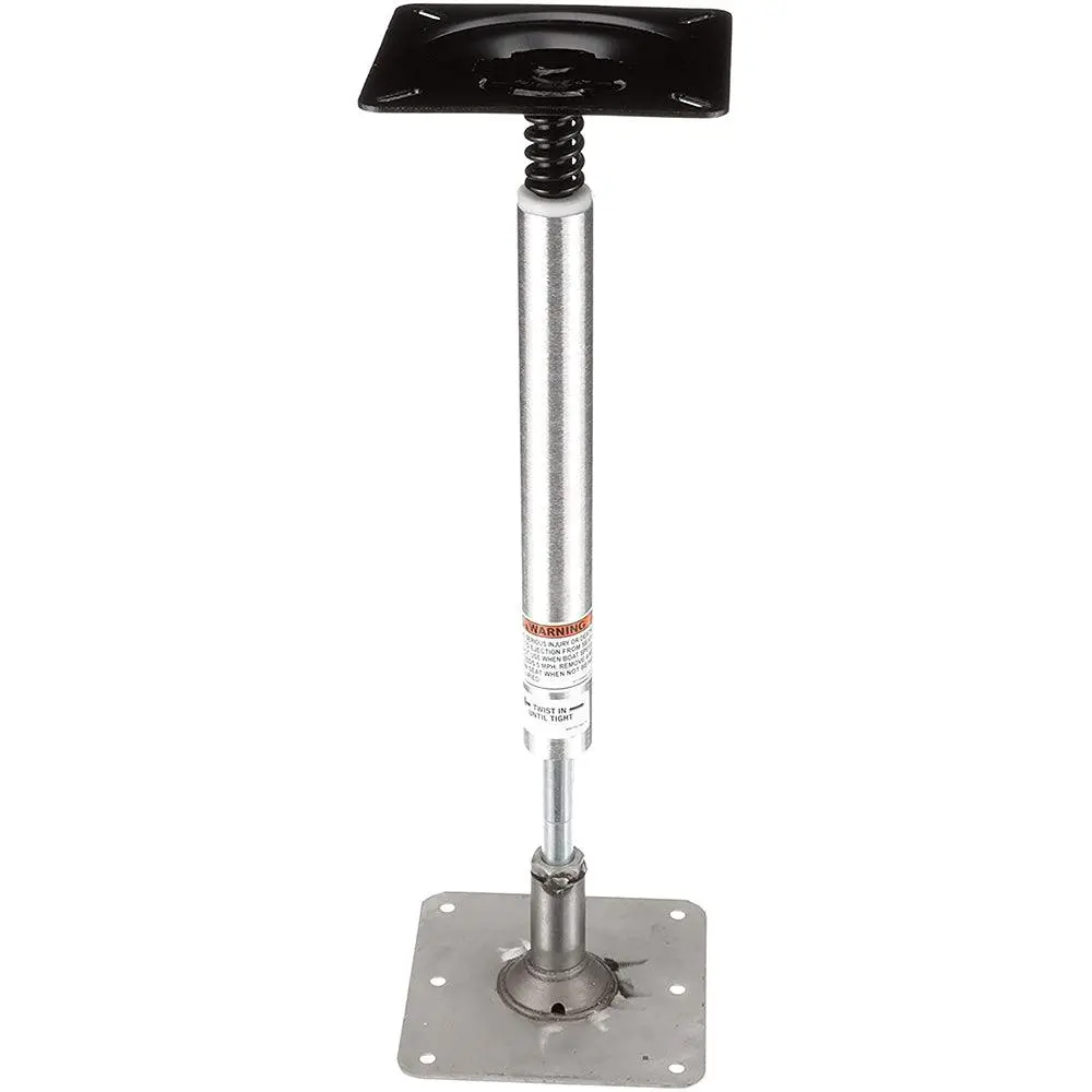 Attwood Swivl-Eze Lockn-Pin 3/4" Pedestal Kit 13" Post 7" X 7" Stainless Steel Base Plate Threaded [977339-T] 1