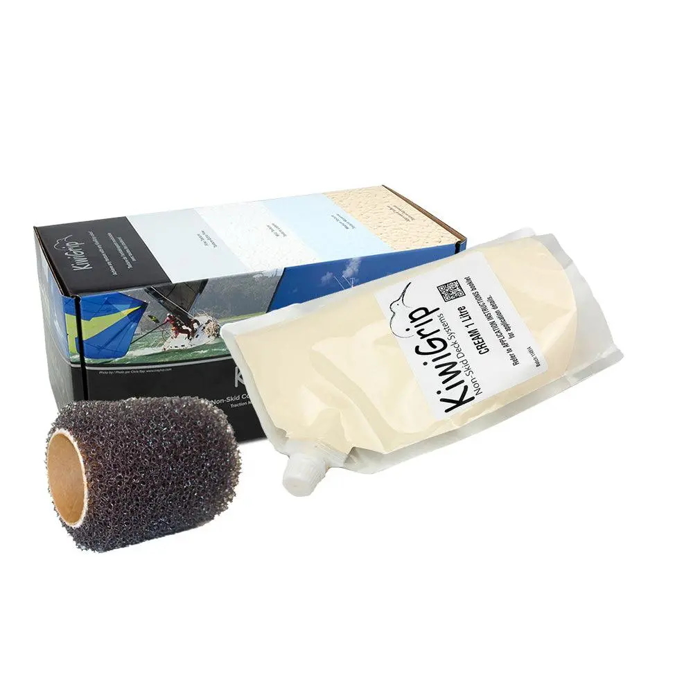 Kiwigrip 1 Liter Pouch - Cream W/4" Roller [Kg-1Cp-R] 1