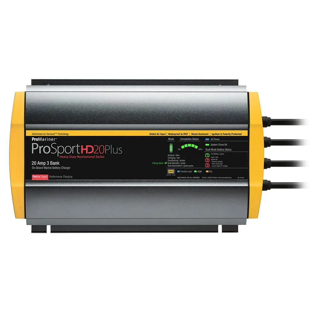 Promariner Prosporthd 20 Plus Global Gen 4 - 20 Amp - 3-Bank Battery Charger [44029] 1