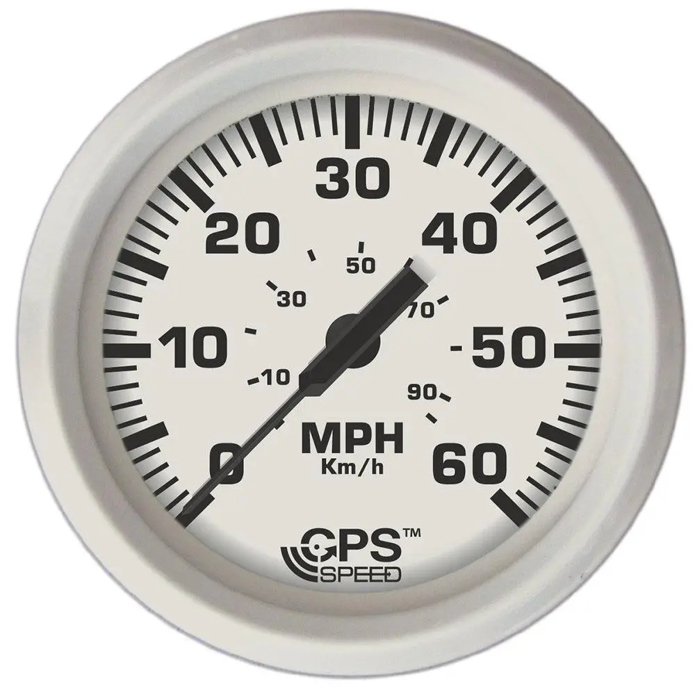 Faria Dress White 4" Gps Speedometer - 60 Mph [33147] 1