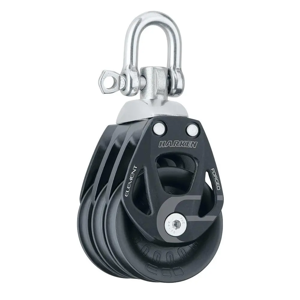 Harken 60Mm Triple Aluminum Element Block W/Swivel [6272] 1