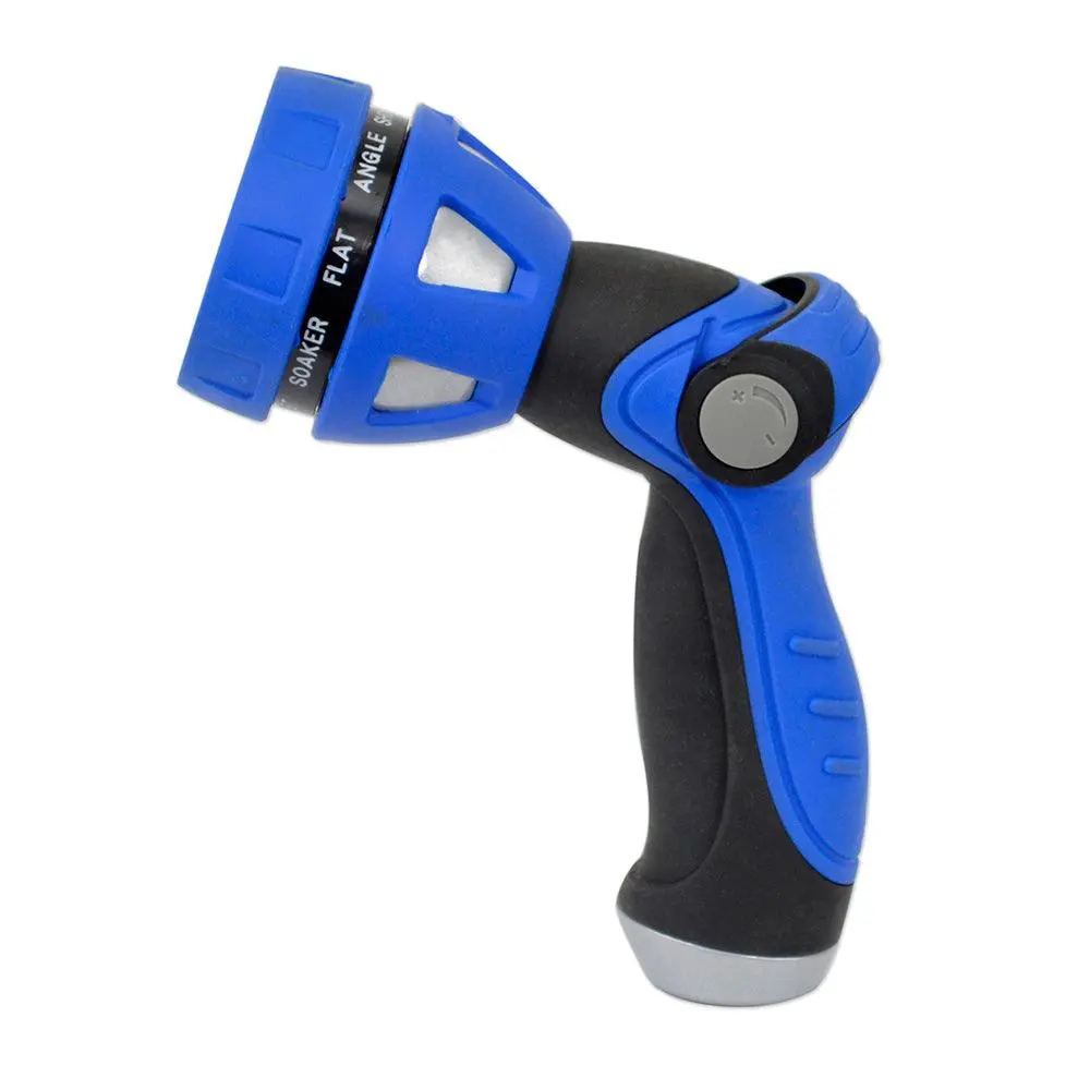 Hosecoil Thumb Lever Nozzle W/Metal Body  Nine Pattern Adjustable Spray Head [Wn815] 1