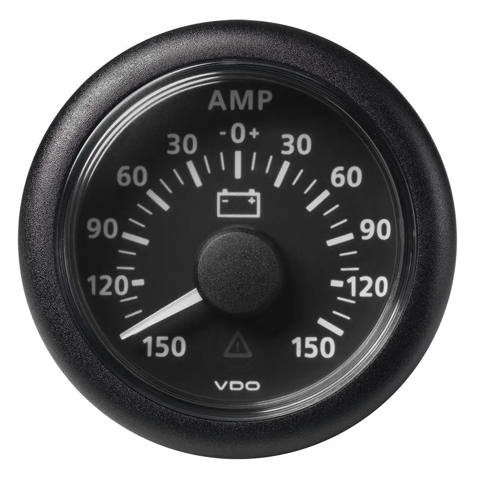 Veratron 52Mm (2-1/16") Viewline Battery Status Gauge -150/+150Amp - Black Dial  Bezel [A2c59512329] 1