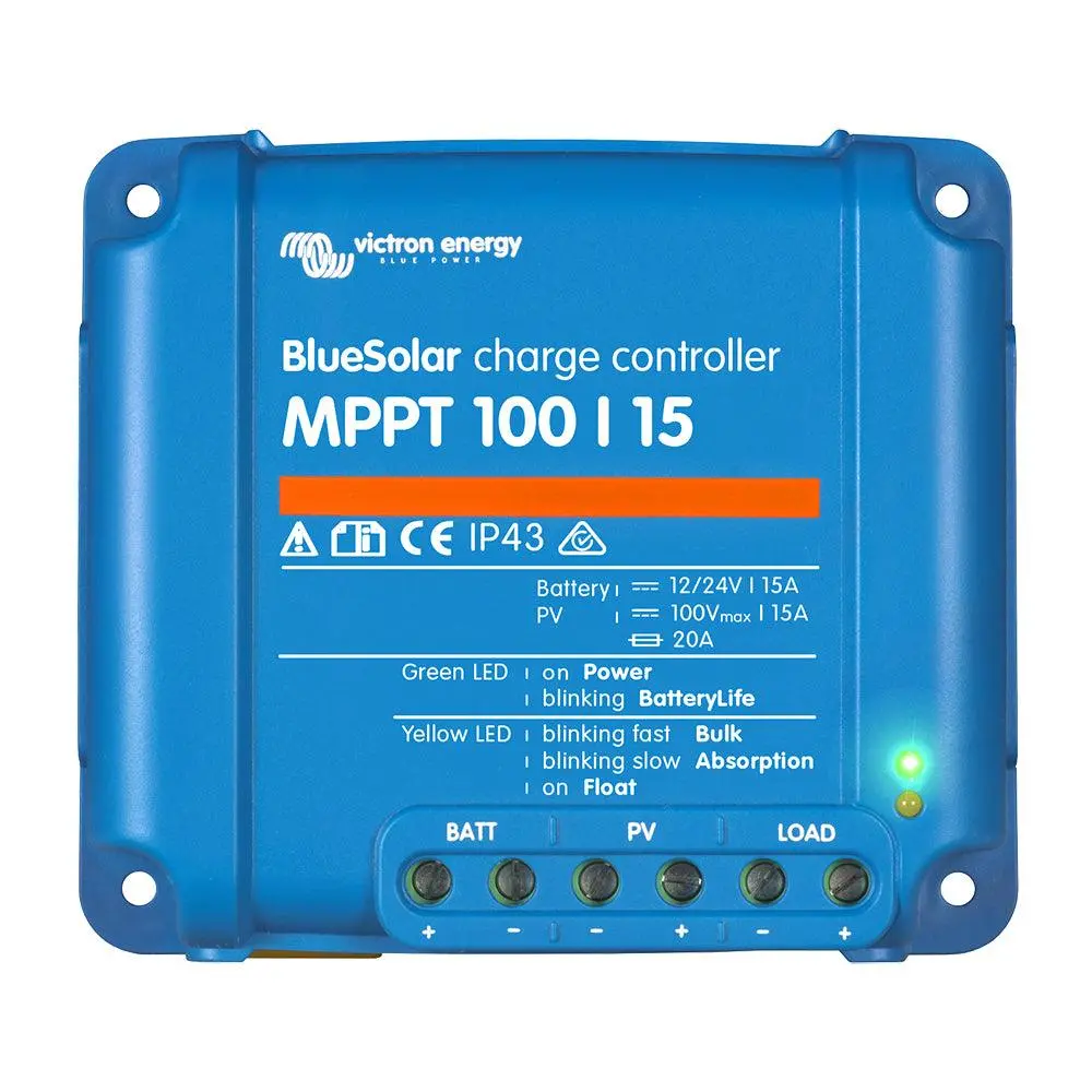 Victron Bluesolar Mppt Charge Controller - 100V - 15Amp - Ul Approved [Scc010015200r] 1