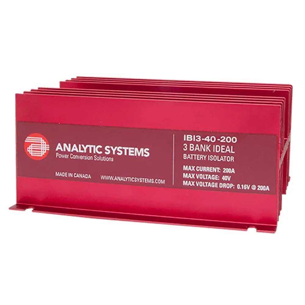 Analytic Systems 200A, 40V 3-Bank Ideal Battery Isolator [Ibi3-40-200] 1