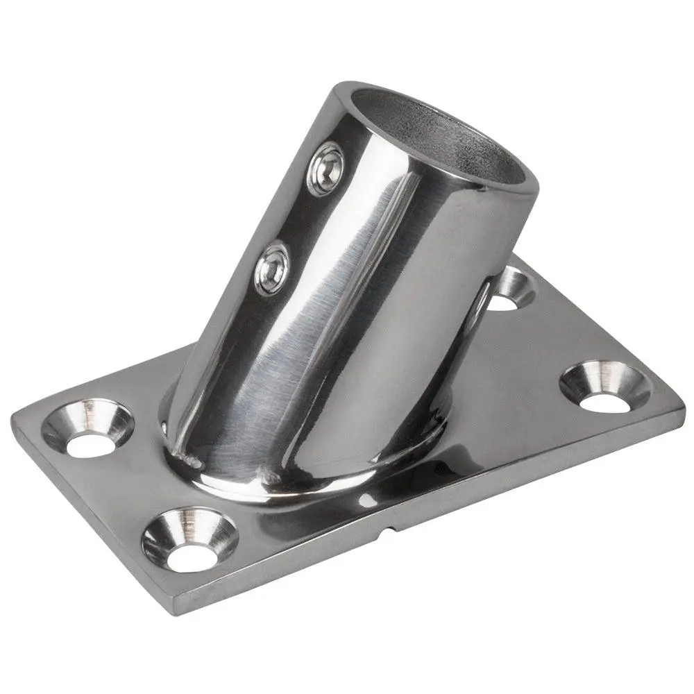 Sea-Dog Rail Base Fitting Rectangular Base 60 316 Stainless Steel - 1-7/8" X 3-1/4" - 1" Od [281601-1] 1