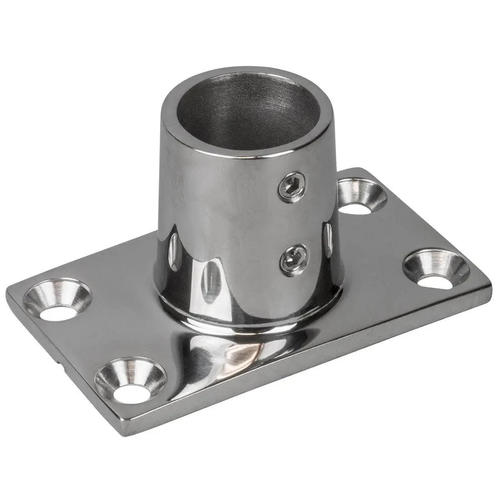 Sea-Dog Rail Base Fitting Rectangular Base 90 316 Stainless Steel - 1-7/8" X 3-3/16" - 1" Od [281901-1] 1